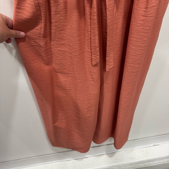 Hem & Thread Layered Ruffle Top Wide Leg Jumpsuit Thin Strap Belted Large - Picture 4 of 9